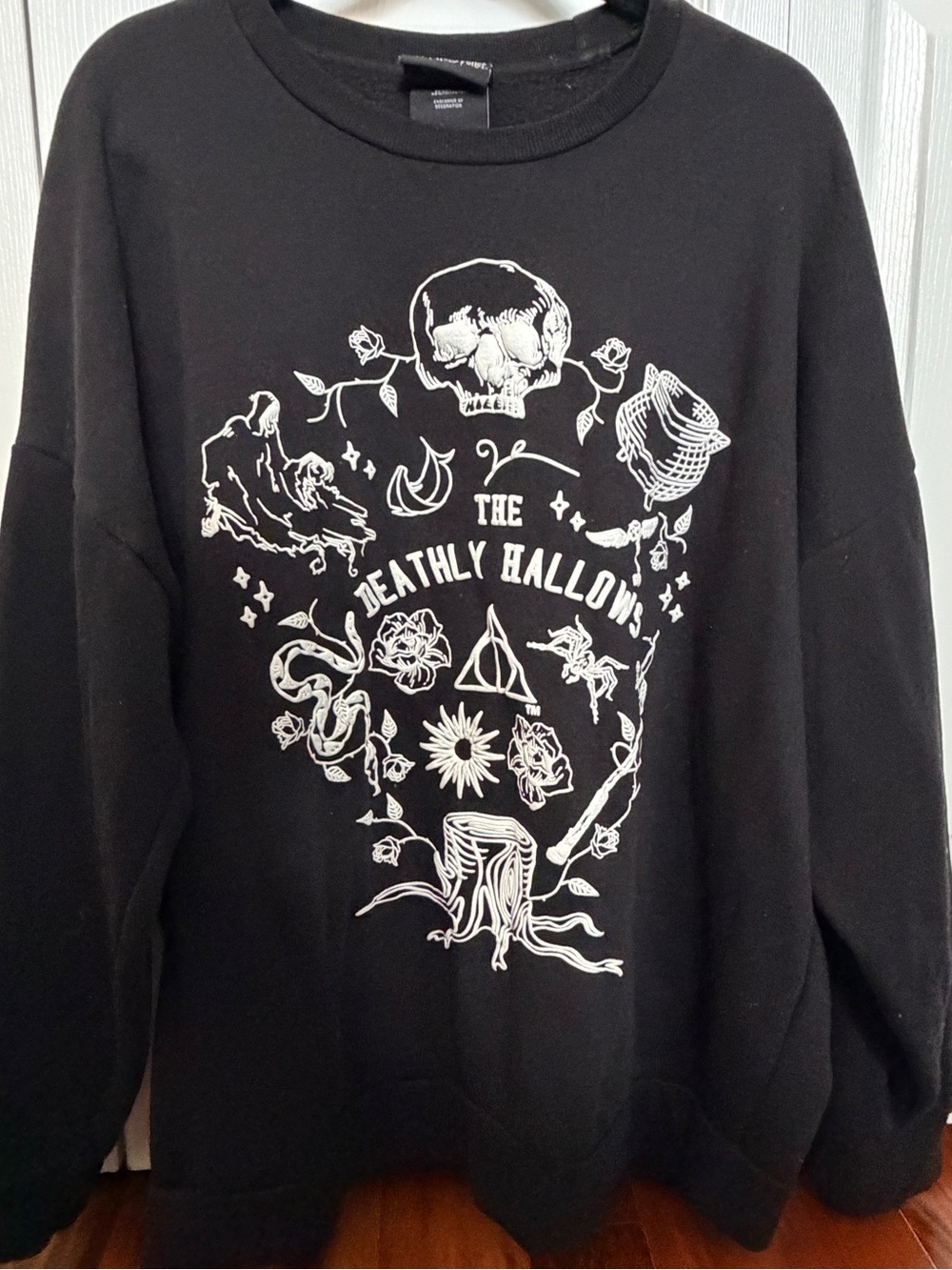 Black 'The Deathly Hallows' Graphic Sweatshirt